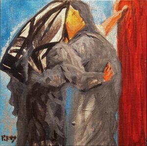 Buy Original and Affordable Filipino Art 44 La Consolata - 8in x 8in acrylic on canvas - Fr Roy Quesea