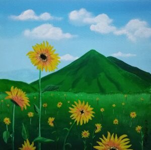 All Artworks 15 Sunflower at the foot of Mt Banahaw 2