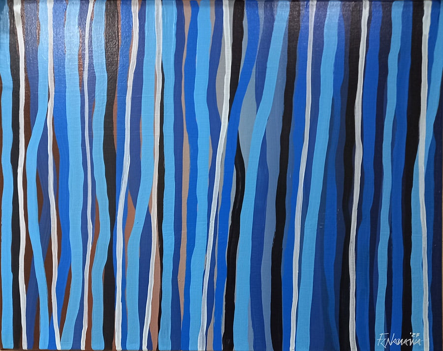 Bluer than Blue 1 Bluer than Blue - 16x20 in - Francis Charles Nanawa