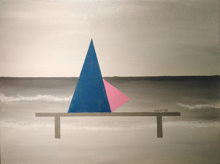 Daddy's Girl 1 Daddy's Girl - Lucci Canlas - 18 x 24in Acrylic on Canvas