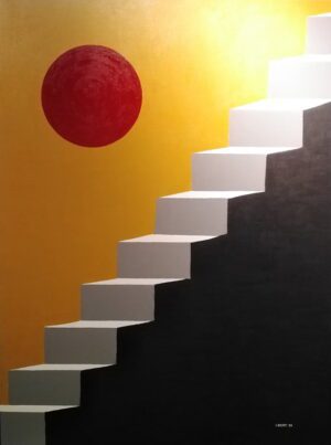 Upright - Lucci Canlas - 48 x 36 in Acrylic on Canvas